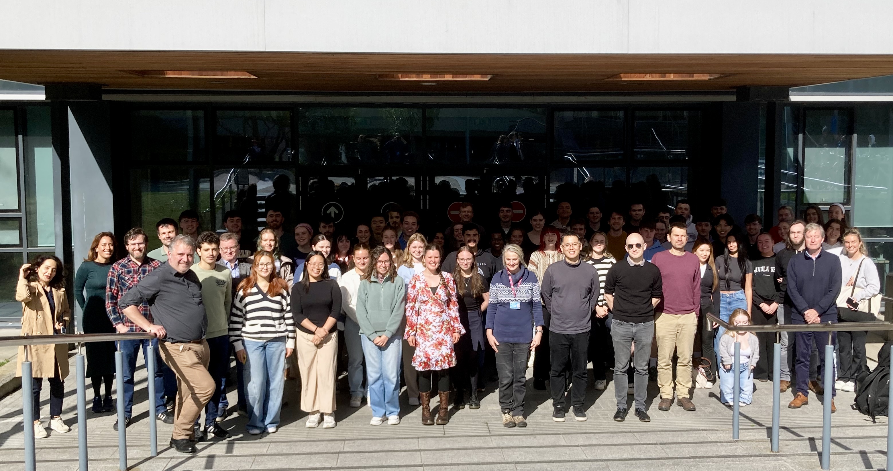 Group of students in front of Science South